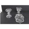 Image 3 : Crystal Butter Dish, Cream, Sugar, and Condiment Dishes