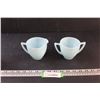 Image 1 : PYREX Robin's Egg Blue Cream and Sugar