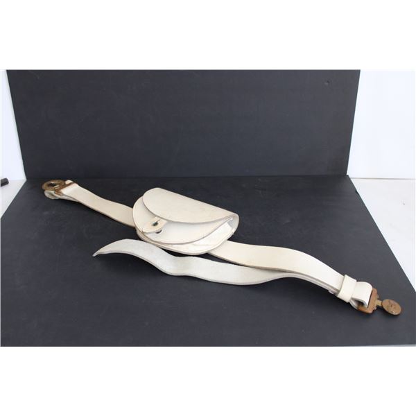 British Army Leather Belt and Pouch