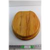 Image 1 : Vintage Oak Toilet Seat