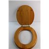 Image 2 : Vintage Oak Toilet Seat