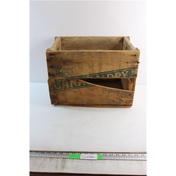 Canada Dry Beverage Wooden Crate