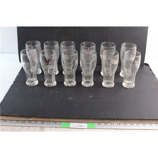 (12) Alexander Keiths Beer Glasses