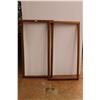 Image 5 : *(2) Birds Eye Maple Picture Frames - 25'' x 46''