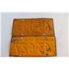 Image 4 : (2) Vintage 1941 & 1944 Alberta License Plates