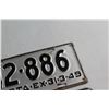Image 2 : Pair of 1949  Alberta License Plates