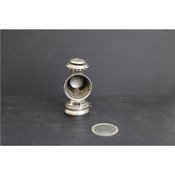Antique Kerosene Bicycle Lamp - The Lens is Plastic Not Original