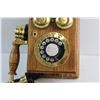 Image 2 : Vintage Wooden Rotary Phone - Untested