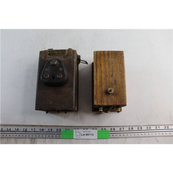 (2) Antique Automotive Coils