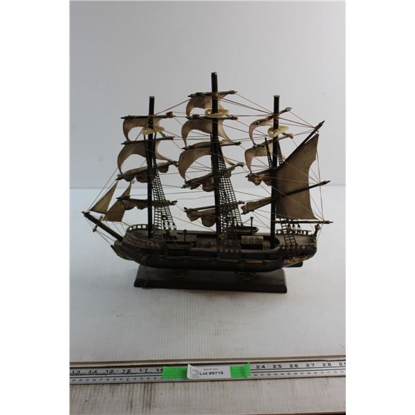 Wooden Fragata Espanola Barque Ship Decoration