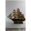 Image 1 : Wooden 1869 Cutty Sark Barque Ship Decoration