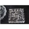 Image 5 : Crystal Lamp (Works) & (2) Coasters & Ashtray Set