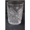 Image 3 : (4) Vintage Crystal Glasses w/ Coaster Set & Metal Carrying Tray