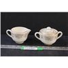 Image 1 : Tudor Rose Pattern Sugar & Creamer Set