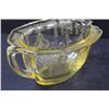 Image 6 : Yellow Princess Pattern Depression Glass Sugar & Creamer Set (No Lid) & Antique Reading Glasses in C