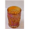 Image 3 : Northwood Grape & Gothic Pattern Carnival Glass Tumbler