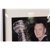 Image 2 : Johnny Bower Autographed Hockey Picture in Frame w/ Certifcate of Authenticity - 28.5" x 21"