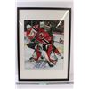 Image 1 : Martin Brodeur Autographed Picture in Frame - 28.5" x 21" - Unauthenticated