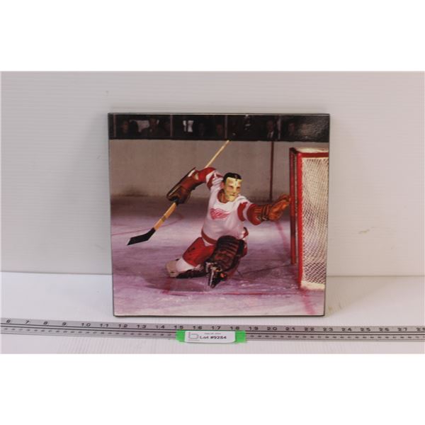 Terry Sawchuk Goalie Hockey Picture - 11.5" x 11.5"