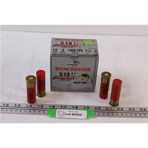 * Winchester Premium Box of 12 Gauge 3" Steel Shotguns Shells