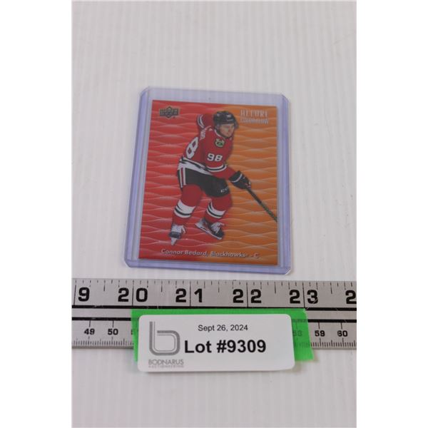 Connor Bedard Rookie Card Upper Deck 2003-04 Hockey Card Allure Color Flow Red-Orange