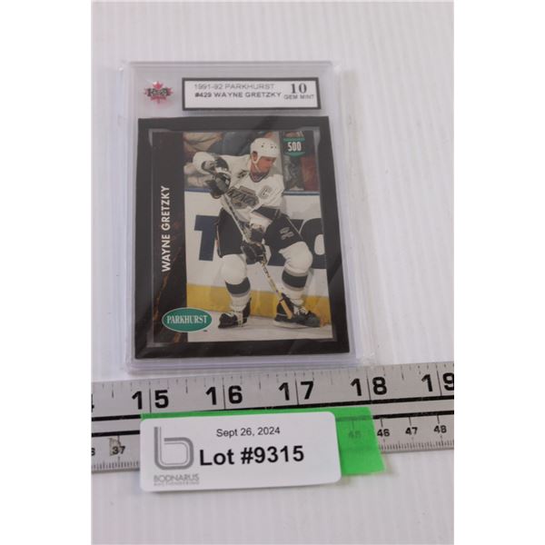 Wayne Gretzky Parkhurst #429 - 1991-92 Graded Hockey Card