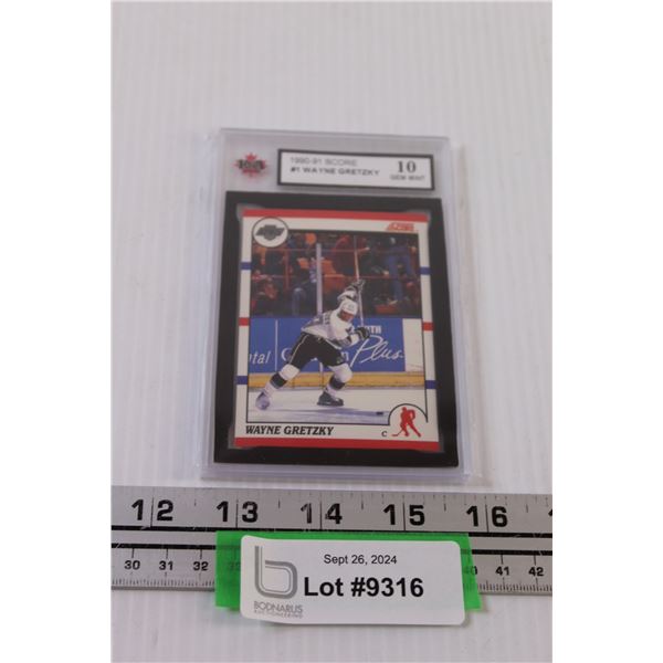 Wayne Gretzky Score #1 - 1990-91 Graded Hockey Card