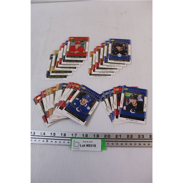 (35) 2023-24 Upper Deck Super Stars Special Inserts Hockey Cards