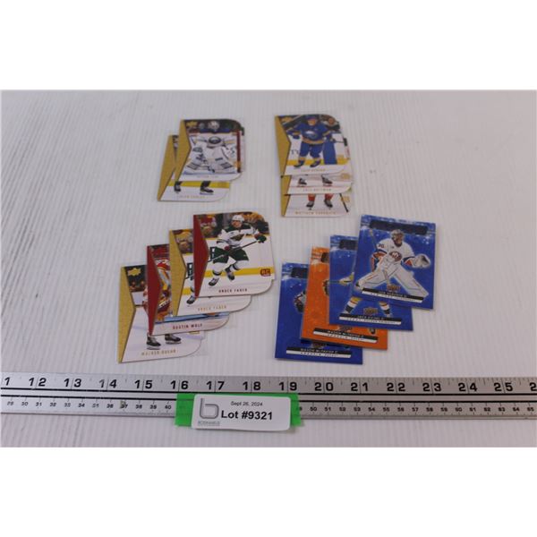 (13) 2023-24 Upper Deck Dazzlers & Die-Cut Rookies Special Inserts Hockey Cards