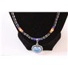 Image 2 : Edmonton Oilers Hematite Stone Necklace (new)