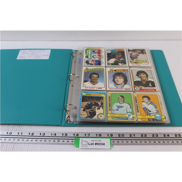 (153) Vintage 19709's-1980"s Hockey Cards (Gretzky) in Sleeves in Binder
