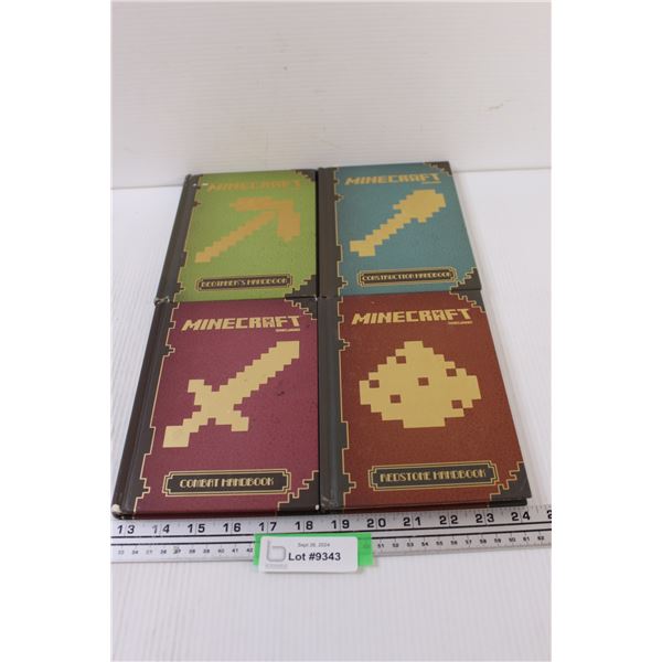 (4) Minecraft Video Game Instruction Books Set - Hard Cover