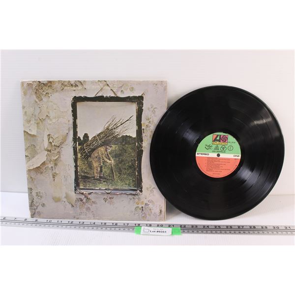 Led Zeppelin IV Record -  Red Label Canadian Edition LP