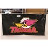 Image 1 : Thrush Muffler Vinyl Sign - 36" x 18"