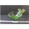 Image 1 : MCM Green Glass Chip & Dip Set - No Glow