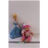 Image 1 : Cinderella Barbie (Lights up Dress) & Talking, Moving Baby Doll
