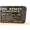 Image 3 : * Vintage King Street Residence Sign - 36" x 24"