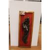 Image 1 : * African Art "Woman Playing Horn" in Wood Frame - 59" x 22"