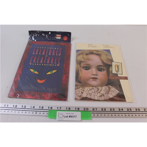 (2) Canadian Stamp Collections: Legendary Creatures & Dolls in Canada
