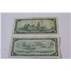Image 4 : (2) Canadian One Dollar Bills - 1967 & 1954