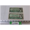 Image 1 : (2) Canadian One Dollar Bills - 1954