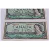 Image 2 : (2) Canadian One Dollar Bills - 1954