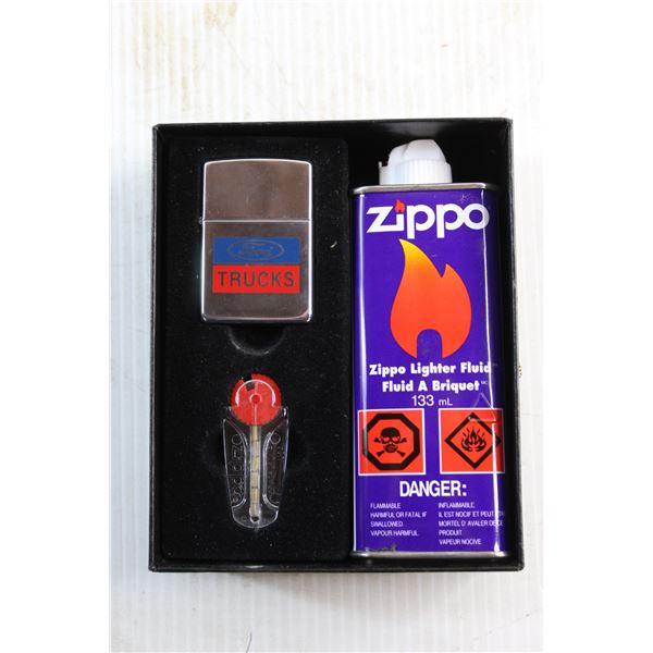 Zippo Ford Trucks Lighter & Parts Kit