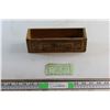 Image 1 : Vintage Wooden Burn's Goldenloaf Cheese Crate and Vintage Jiffy Esso Courtesy Card