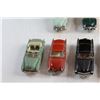 Image 3 : The Classic Wooden Cars of the Fifties Shelf and (7) Assorted Cast Iron Car Models