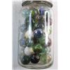 Image 1 : Pickling Glass Jar with Marbles