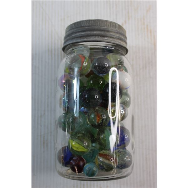 Pickling Glass Jar with Marbles
