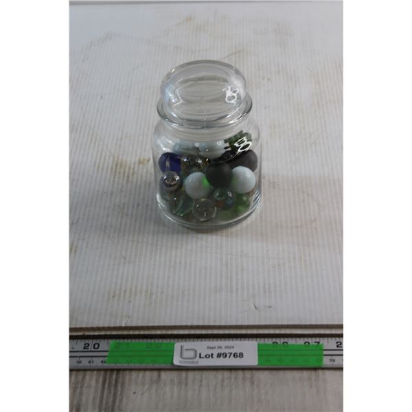 Cookie Jar with Marbles