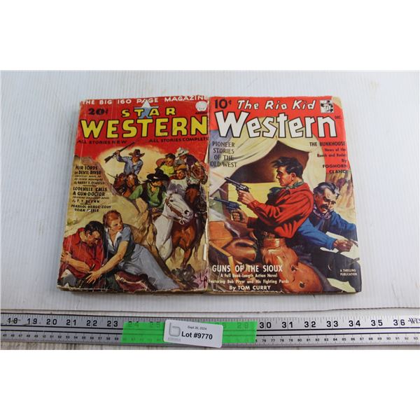 Vintage Star Western & The Rio Kid Western Magazines