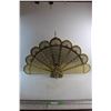 Image 1 : Vintage Brass Folding Fireplace Screen